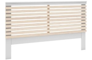 B&iacute;l&eacute; lakovan&eacute; čelo k posteli Marckeric Campus 146 x 100 cm