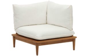 B&iacute;l&eacute; l&aacute;tkov&eacute; zahradn&iacute; modul&aacute;rn&iacute; křeslo Kave Home Portitxol