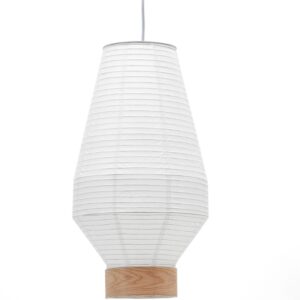 B&iacute;l&eacute; pap&iacute;rov&eacute; st&iacute;nidlo Kave Home Hila 30 cm