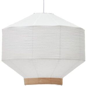 B&iacute;l&eacute; pap&iacute;rov&eacute; st&iacute;nidlo Kave Home Hila 80 cm