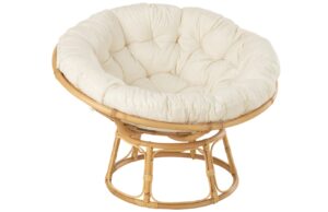 B&iacute;l&eacute; ratanov&eacute; křeslo J-line Astraea