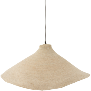 B&iacute;l&eacute; ratanov&eacute; z&aacute;věsn&eacute; světlo J-line Honk 82 cm