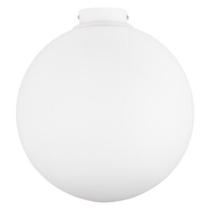 B&iacute;l&eacute; skleněn&eacute; stropn&iacute; světlo Nova Luce Nevoso 30 cm