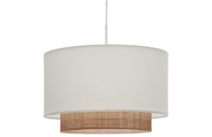 B&iacute;l&eacute; st&iacute;nidlo Kave Home Erna 40 cm