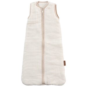 B&iacute;lo-b&eacute;žov&yacute; mu&scaron;el&iacute;nov&yacute; dětsk&yacute; spac&iacute; pytel Quax Natural 70 cm