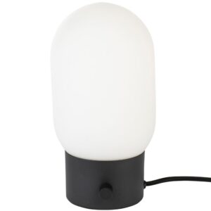 B&iacute;lo čern&aacute; skleněn&aacute; stoln&iacute; lampa ZUIVER URBAN