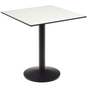 B&iacute;l&yacute; bistro stolek Kave Home Esilda 68 x 68 cm