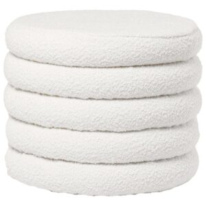 B&iacute;l&yacute; boucl&eacute; taburet Somcasa Harry 40 cm