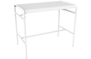 B&iacute;l&yacute; kovov&yacute; barov&yacute; stůl Fermob Luxembourg 126 x 73 cm