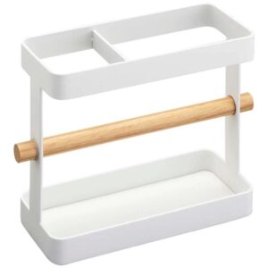 B&iacute;l&yacute; kovov&yacute; kuchyňsk&yacute; stojan Yamazaki Tosca 14