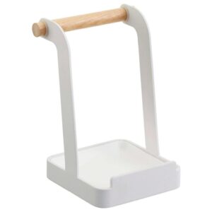 B&iacute;l&yacute; kovov&yacute; kuchyňsk&yacute; stojan Yamazaki Tosca 16 cm