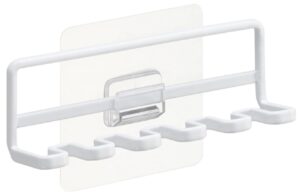 B&iacute;l&yacute; kovov&yacute; n&aacute;stěnn&yacute; drž&aacute;k na zubn&iacute; kart&aacute;čky Yamazaki Film Hook