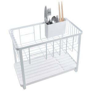 B&iacute;l&yacute; kovov&yacute; odkap&aacute;vač Yamazaki Tower 41 x 33 cm