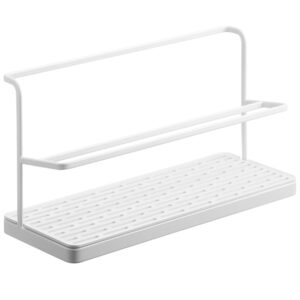 B&iacute;l&yacute; kovov&yacute; odkap&aacute;vač na lahve Yamazaki Tower 32 x 12 cm