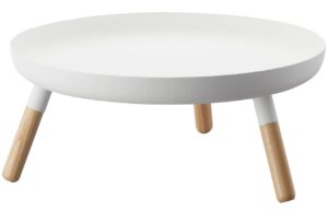 B&iacute;l&yacute; kovov&yacute; podnos Yamazaki Plain 32 cm