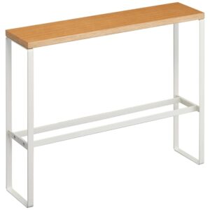 B&iacute;l&yacute; kovov&yacute; stojan Yamazaki Tower 50 x 12 cm