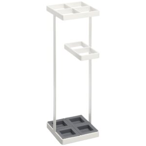 B&iacute;l&yacute; kovov&yacute; stojan na de&scaron;tn&iacute;ky Yamazaki Tower