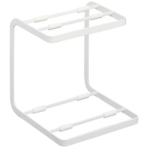 B&iacute;l&yacute; kovov&yacute; stojan na hrnce Yamazaki Tower 20