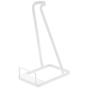 B&iacute;l&yacute; kovov&yacute; stojan na vysavač Yamazaki Tower