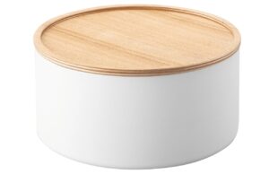 B&iacute;l&yacute; kovov&yacute; &uacute;ložn&yacute; box Yamazaki Rin 22 cm