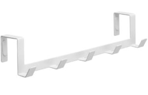 B&iacute;l&yacute; kovov&yacute; vě&scaron;&aacute;k na dveře Yamazaki Tower 30 cm