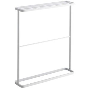 B&iacute;l&yacute; kovov&yacute; vě&scaron;&aacute;k na ručn&iacute;ky Yamazaki Tower 75 x 65 cm