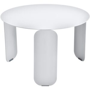 B&iacute;l&yacute; kovov&yacute; zahradn&iacute; konferenčn&iacute; stolek Fermob Bebop 60 cm