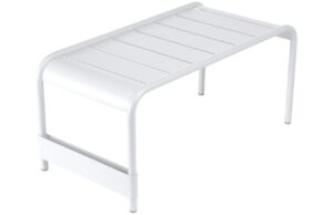 B&iacute;l&yacute; kovov&yacute; zahradn&iacute; konferenčn&iacute; stolek Fermob Luxembourg 86 x 44 cm