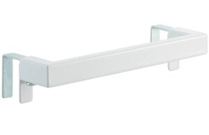 B&iacute;l&yacute; kovov&yacute; z&aacute;věsn&yacute; drž&aacute;k na utěrky Yamazaki Tower 19 cm