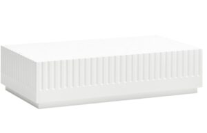 B&iacute;l&yacute; lakovan&yacute; konferenčn&iacute; stolek Teulat Doric 110 x 60 cm