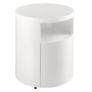 B&iacute;l&yacute; lakovan&yacute; nočn&iacute; stolek Angel Cerd&aacute; No. 7006