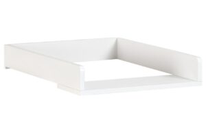 B&iacute;l&yacute; lakovan&yacute; přebalovac&iacute; pult na komodu Kave Home Nunila 72 x 55 cm