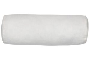 B&iacute;l&yacute; lněn&yacute; povlak na pol&scaron;t&aacute;ř Kave Home Forallac 18 x 50 cm