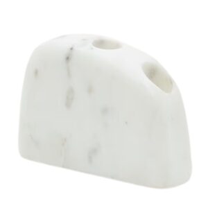 B&iacute;l&yacute; mramorov&yacute; sv&iacute;cen Kave Home Signe 15 cm