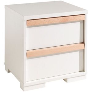 B&iacute;l&yacute; nočn&iacute; stolek Vipack Londen 48