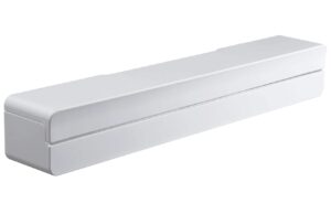 B&iacute;l&yacute; plastov&yacute; magnetick&yacute; drž&aacute;k na kuchyňsk&eacute; f&oacute;lie Yamazaki Tower 32