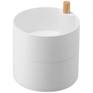 B&iacute;l&yacute; plastov&yacute; organiz&eacute;r na &scaron;perky Yamazaki Tosca 15