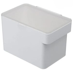 B&iacute;l&yacute; plastov&yacute; z&aacute;sobn&iacute;k krmiva Yamazaki Tower 6 l