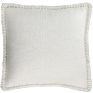 B&iacute;l&yacute; povlak na pol&scaron;t&aacute;ř Kave Home Augustina 45 x 45 cm