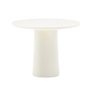 B&iacute;l&yacute; zahradn&iacute; stolek Kave Home Albanella 65 cm