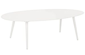 Bizzotto B&iacute;l&yacute; kovov&yacute; zahradn&iacute; konferenčn&iacute; stolek Ridley 120 x 75 cm