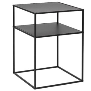 Bizzotto Čern&yacute; kovov&yacute; odkl&aacute;dac&iacute; stolek Alrik 37