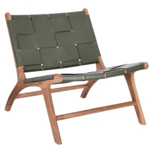 Bizzotto Kožen&eacute; lounge křeslo Joanna