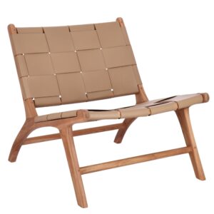 Bizzotto Kožen&eacute; lounge křeslo Joanna