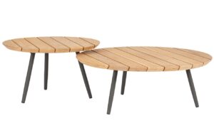 Bizzotto Set dvou zahradn&iacute;ch stolků Ivissa 60/80 cm