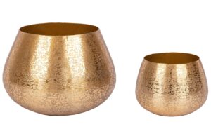 Bizzotto Set kovov&yacute;ch květin&aacute;čů Varanasi &Oslash; 30/42