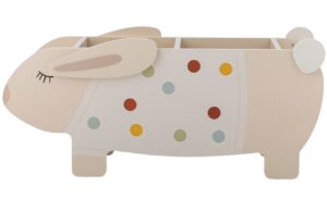 Bloomingville B&eacute;žovo-b&iacute;l&aacute; knihovna Villja 87 x 32 cm