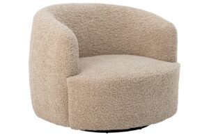 Bloomingville Boucl&eacute; otočn&eacute; křeslo Bocca