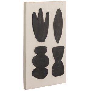 Bloomingville Černob&iacute;l&aacute; kameninov&aacute; n&aacute;stěnn&aacute; dekorace Luton 28