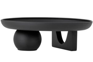 Bloomingville Čern&yacute; kovov&yacute; dekorativn&iacute; t&aacute;c Dustin 26 cm